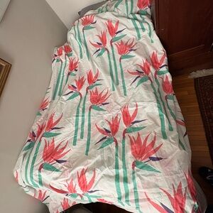 Floral Print Queen Duvet Cover